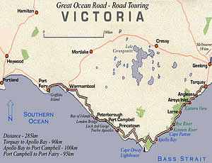 Map of Flinders Ranges