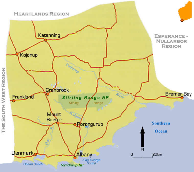 road maps of south western australia