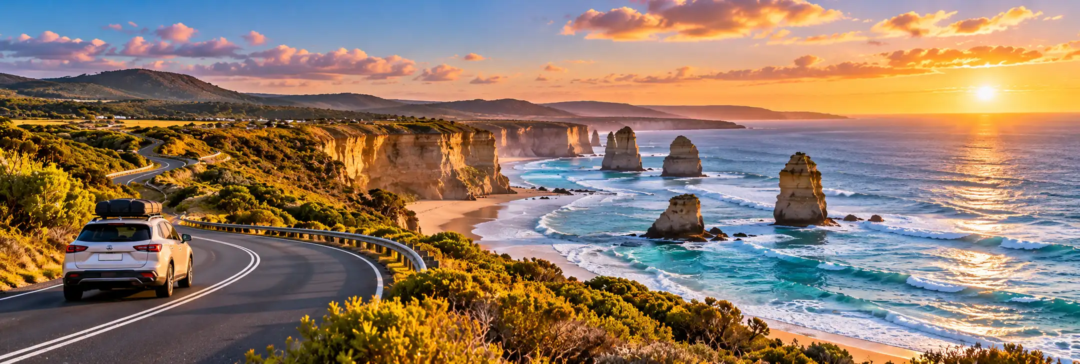 Australian road trip through dramatic coastal and outback scenery