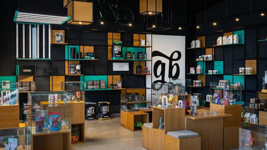 A modern cannabis dispensary in British Columbia